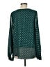 Meritt Polka Dots Green Long Sleeve Blouse Size M - photo 2