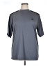 Adidas 100% Polyester Solid Gray Active T-Shirt Size XL - photo 1