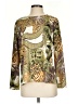 Patchington 100% Polyester Animal Print Gold Long Sleeve T-Shirt Size S - photo 1