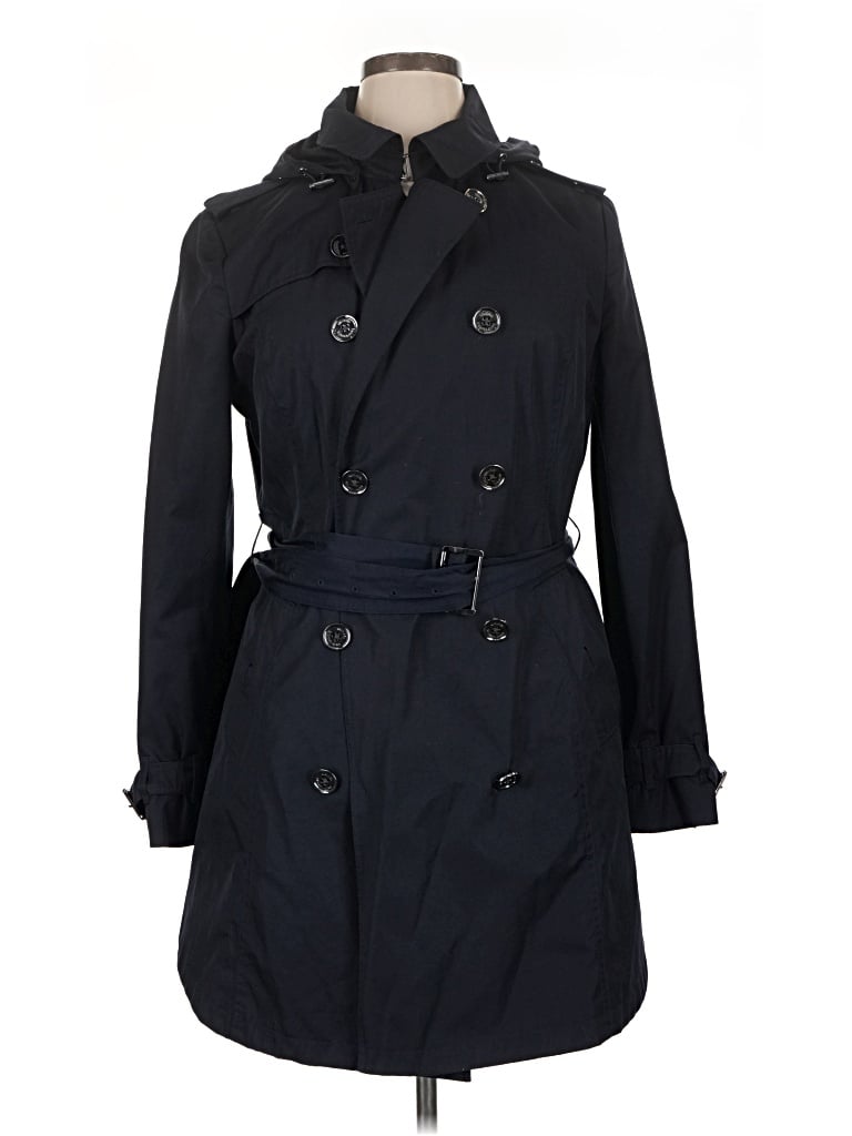 Pre-owned Michael Michael Kors Trenchcoat In Blue