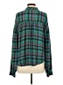 Pilcro Plaid Green Long Sleeve Blouse Size S - photo 2