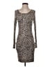 BCBGMAXAZRIA Animal Print Brown Cocktail Dress Size XXS - photo 1
