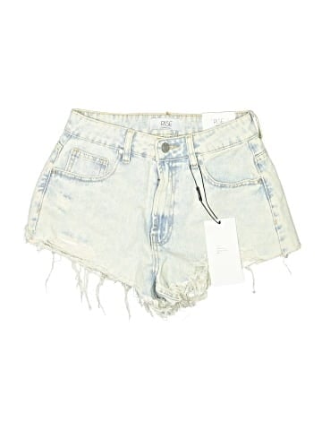 rise Denim Shorts (view 1)