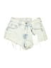 rise 100% Cotton Blue Denim Shorts Size 7 - photo 1