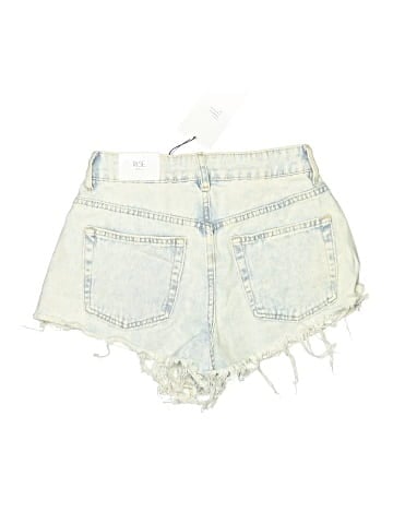 rise Denim Shorts (view 2)