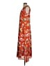 Adrienne 100% Polyester Tropical Orange Casual Dress Size S - photo 5