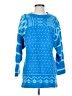 Free People Print Blue Pullover Sweater Size XS - photo 1