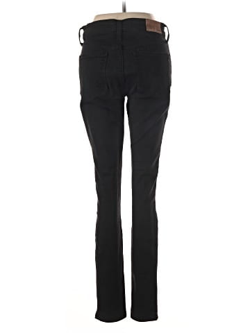 Madewell Tall 9" Mid-Rise Skinny Jeans in ISKO Stay Black&trade; (view 2)