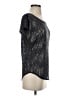 Maurices 100% Polyester Metallic Black Short Sleeve T-Shirt Size S - photo 4