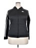 Adidas 100% Polyester Gray Track Jacket Size 18 - photo 1