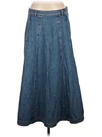 Madewell Midi Skirt in Robertson Wash: Airy Denim Edition (view 1)