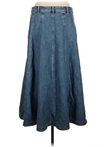 Madewell Midi Skirt in Robertson Wash: Airy Denim Edition (view 2)