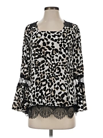 NY Collection Long Sleeve Blouse (view 1)