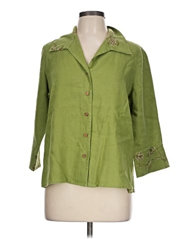 ACORN 3/4 Sleeve Button-Down Shirt (view 1)