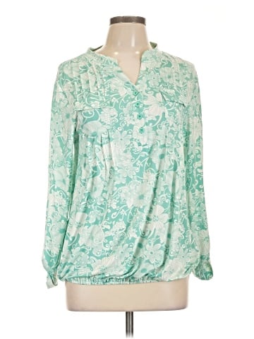 White Mark Long Sleeve Blouse (view 1)