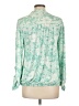 White Mark Green Long Sleeve Blouse Size L - photo 2