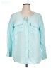 Talbots Teal 3/4 Sleeve Button-Down Shirt Size 1X - photo 1