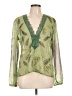 Unbranded 100% Polyester Green Long Sleeve Blouse Size L - photo 1
