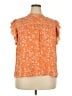 DR2 100% Polyester Orange Short Sleeve Blouse Size XXL - photo 1