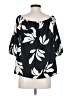 Loveappella 100% Polyester Black 3/4 Sleeve Blouse Size S - photo 2