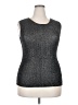 White Birch Silver Sleeveless Top Size 2X - photo 1