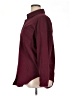 Unbranded 100% Polyester Solid Burgundy Long Sleeve Blouse Size XL - photo 5