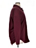 Unbranded 100% Polyester Solid Burgundy Long Sleeve Blouse Size XL - photo 4