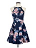 Bailey Blue Floral Blue Cocktail Dress Size S - photo 1