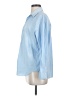 Zara 100% Cotton Blue Long Sleeve Blouse Size XS - photo 5