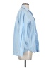 Zara 100% Cotton Blue Long Sleeve Blouse Size XS - photo 4