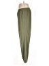 Cuddl Duds Solid Green Casual Pants Size L - photo 5