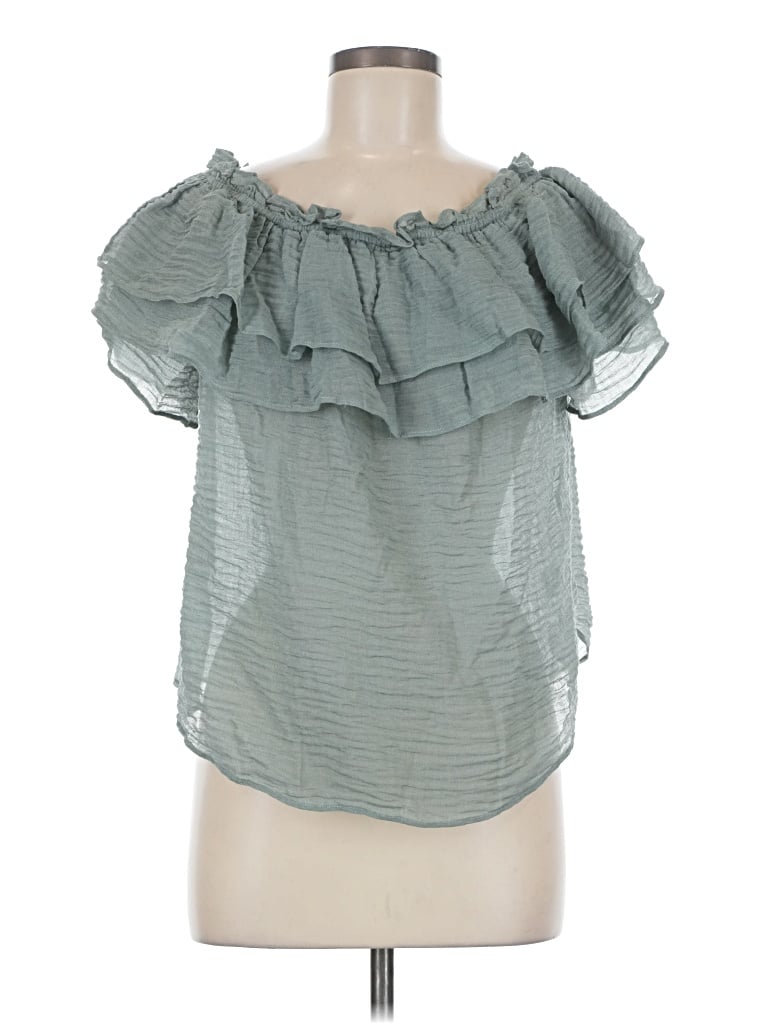 Pre-owned carole Christian Sleeveless Blouse In Green