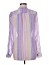 Kut from the Kloth 100% Polyester Stripes Purple Long Sleeve Blouse Size M - photo 2