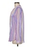 Kut from the Kloth 100% Polyester Stripes Purple Long Sleeve Blouse Size M - photo 5