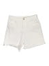 OAT White Denim Shorts Size 6 - photo 1