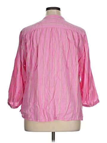 Old Navy 3/4 Sleeve Button-Down Shirt (view 2)