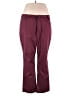 Lee Solid Burgundy Casual Pants Size 18 - photo 1