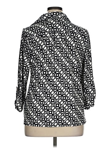 Notations 3/4 Sleeve Button-Down Shirt (view 2)