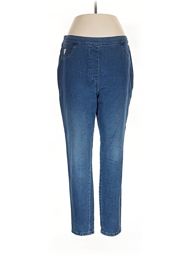 Pre-owned Quacker Factory Jeggings In Blue
