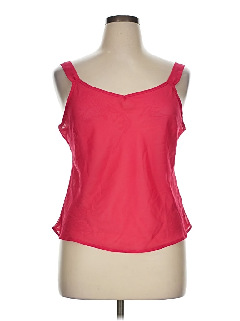 Pre-owned Assorted Brands Tank Top Pink Sweetheart Neckline Tops