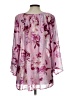 Unbranded 100% Polyester Pink 3/4 Sleeve Blouse Size L - photo 2