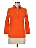Assorted Brands 100% Cotton Orange 3/4 Sleeve Button-Down Shirt Size M - photo 1