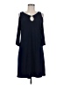 MSK Solid Blue Casual Dress Size M - photo 1