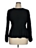 J.Crew 100% Viscose Black Long Sleeve Top Size 16 - photo 1