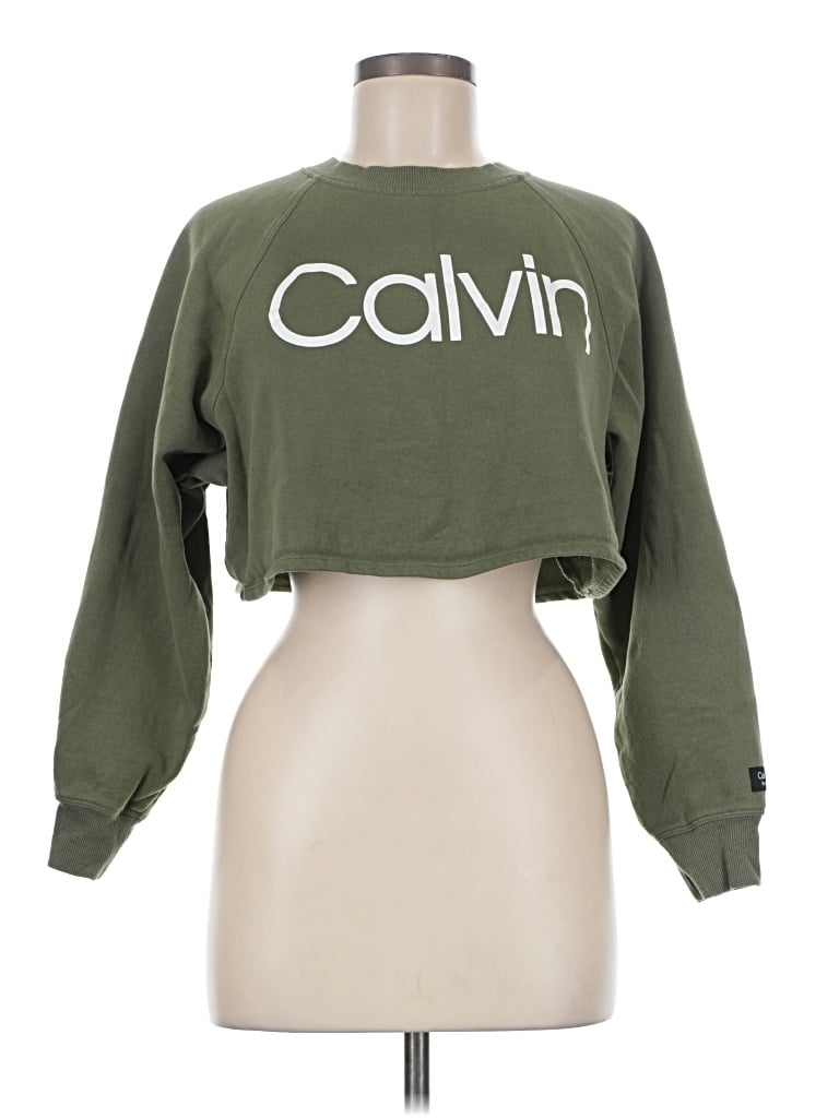 Pre-owned Calvin Klein Performance Sweatshirt In Green