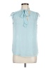 Calvin Klein 100% Polyester Blue Sleeveless Blouse Size M - photo 1