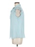 Calvin Klein 100% Polyester Blue Sleeveless Blouse Size M - photo 5