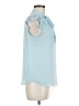 Calvin Klein 100% Polyester Blue Sleeveless Blouse Size M - photo 4
