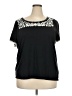 Talbots 100% Cotton Black Short Sleeve Top Size 3X Petite - photo 1