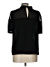 ASOS 100% Polyester Black Short Sleeve Top Size 10 - photo 2